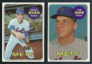 1969 Topps New York Mets Team Set (27) Tom Seaver Nolan Ryan & RCs W 