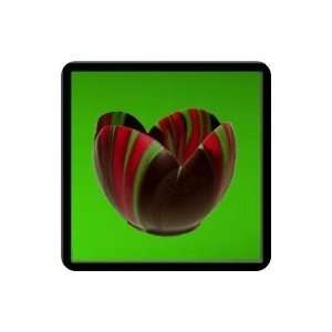 Holiday Dark Marble Chocolate Med. Flower Cup H 2 1/4 X D 2 1/2 