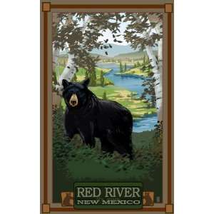 Northwest Art Mall MR 3759 Red River New Mexico Black Bear 11 by 17 
