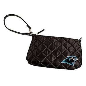  CAROLINA PANTHERS QUILTED WRISTLET PURSE Sports 