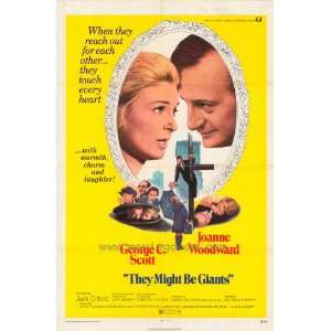 They Might Be Giants 1971 Original Folded Movie Poster Approx. 27x41 