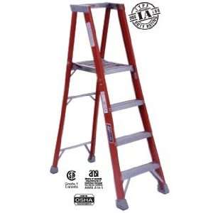   FP1510 10 ft Extra Heavy Duty Fiberglass Platform Ladder 300 lbs rated