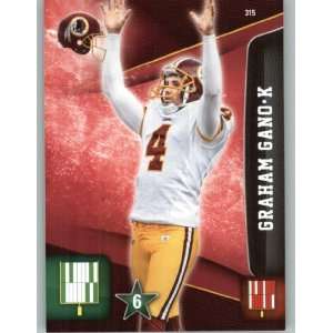 2011 Adrenalyn XL #315 Graham Gano RC   Washington Redskins (RC 