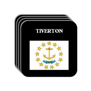  US State Flag   TIVERTON, Rhode Island (RI) Set of 4 Mini 