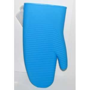  Oven Mitt [Turquoise Blue]   500 Degree Heat Resistant Silicone Mitt 