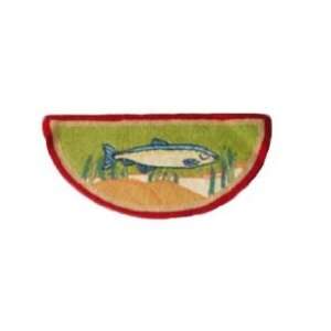  II Theme Gone Fishing fire place area rugs 36 Dia
