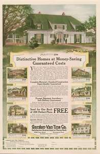 1918 Gordon Van Tine Co. distingtive homes AD  