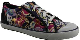 New $108 Coach Barrett Poppy Women Shoes US 9.5 M Purple Multi  