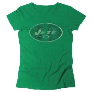   Womens New York Jets Bigger Better Logo T shirt