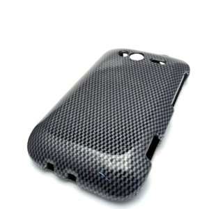  HTC Wildfire S Carbon Fiber Design Cover Skin Protector 