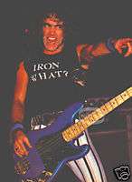 STEVE HARRIS PINUP Iron Maiden Bass Player 80s METAL  