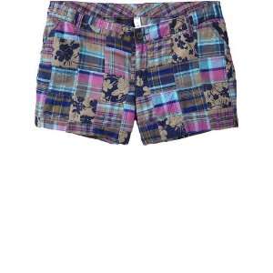    Old Navy Womens Plus Madras Patchwork Shorts 