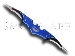   Batman Knife   Dual Blade   Blue color ( Batarang Design )  