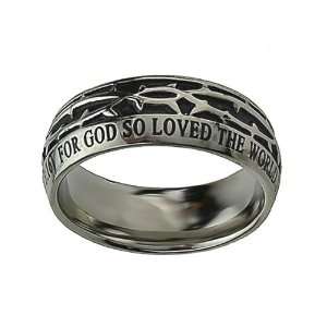  Crown of Thorns John 316 Christian Purity Ring Jewelry