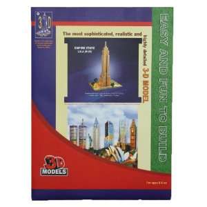   Model Puzzle   Empire State Building Large Paper Puzzle Toys & Games