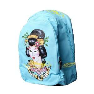  Ed Hardy Geisha Backpack Ladies Girls   Blue Large 