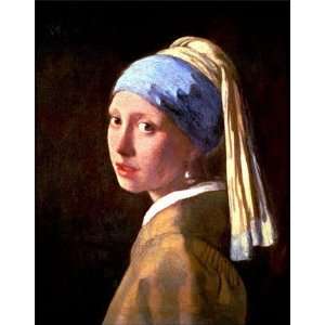   Girl with a Pearl Earring, 1665 by Jan Vermeer, 3x4