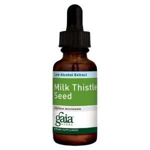  Gaia Herbs Milk Thistle Seed Low Alcohol Extract 4 oz 