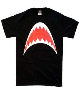 Jaws T Shirt Illest Shark Teeth JDM Linsanity RUN DMC Supreme  