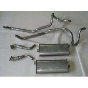 Dual Exhaust Cat Back   Stainless steel with H pipe and 2 mufflers