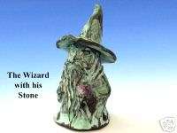 THE WIZARD THIMBLE LOST WAX  BRONZE ANTIQUED VERDE  