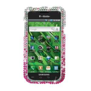 For SAMSUNG T959 Vibrant Galaxy S Crystal Bling Waterfall Pink Phone 