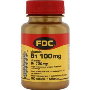 Vitamin B1   100 mg   100 Tablets