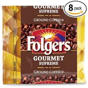 FOLGERS Gourmet Supreme Fraction, 1.75 Ounce Packet, (Pack of 8)