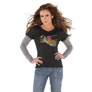 Pittsburgh Steelers Womens Black 2010 AFC Champions Tri Blend Long 