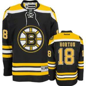  Nathan Horton Jersey Reebok Black #18 Boston Bruins 