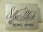 Vintage Silver Mark Riding Spurs