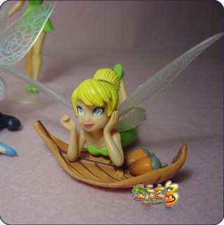 6pcs Disney Peter Pan Tinker bell Angel Set Figure Gifs  