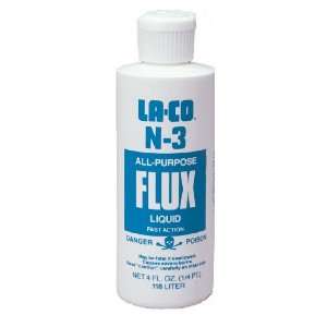 LA CO 23513 N 3 All Purpose Flux Liquid, 1 qt Size  