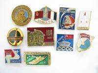LOT 10 VINTAGE RUSSIAN SPACE THEME ASSORTED BADGE PIN  