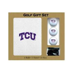  Texas Christian Horned Frogs Embroidered Towel, 3 balls 
