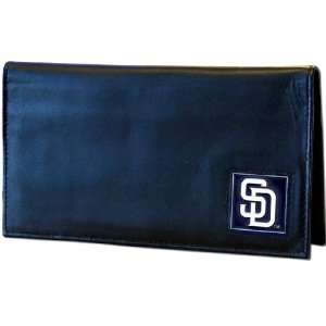   Genuine Leather Checkbook Cover   San Diego Padres