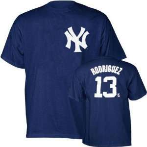  Alex Rodriguez (New York Yankees) Name and Number T Shirt 