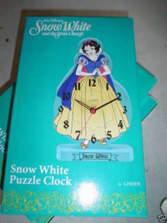 Linden Snow White Foam Puzzle Clock MIB LOOK  