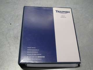 TRIUMPH FACTORY SERVICE MANUAL + BINDER AMERICA + SPEEDMASTER SPEED 