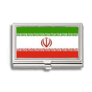  Iran Iranian Persian Flag Business Card Holder Metal Case 