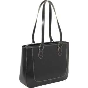   Jack Georges Milano Half Moon Collection East/West Laptop Tote (Black