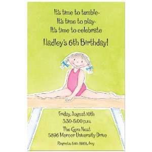  Pixie Gym Girl Party Invitations