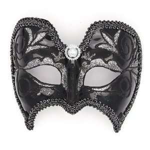  Black and Silver Mardi Gras Mask 