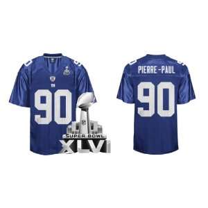   New York Giants Jason Pierre Paul BLUE Jersey Size 50 (Ship By DHL