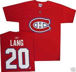 Robert Lang MONTREAL CANADIENS T Shirt jersey SMALL  