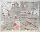 FRENCH COLONIES TAHITI AFRICA 1864 Antique French Map