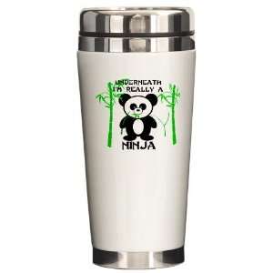  Ninja Panda Ninja Ceramic Travel Mug by  Kitchen 