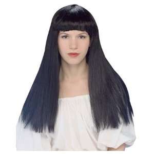  *Black Witch Wig w/Bangs Child Toys & Games