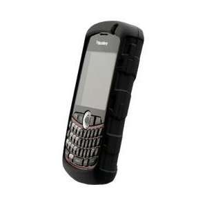   Edge Silicone Cover for BlackBerry Curve 8300   Black Cell Phones