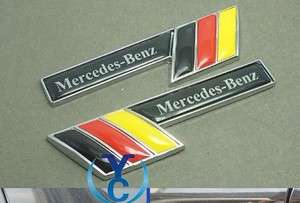 Benz badge car emblem metal Mercedes Benz 3D X 2  
